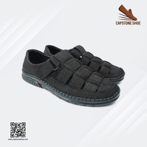 Leather Sacchi Shoe Black Color (Code-101)